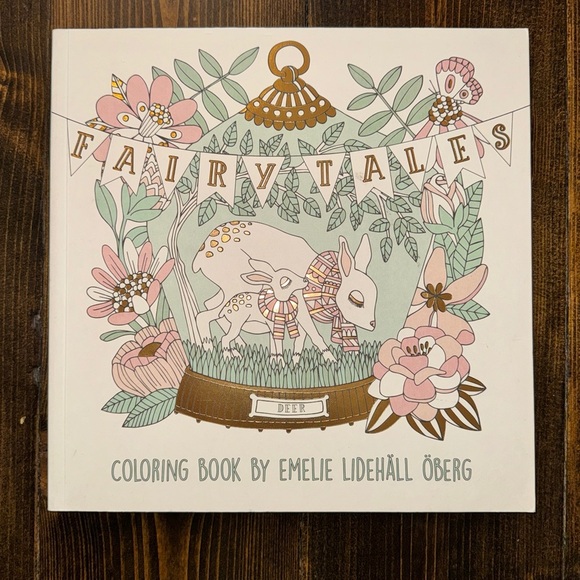 Adult Coloring Books, Set of 5 Secret Garden, Fairy Tales, Princess, Animals NEW - Picture 2 of 11